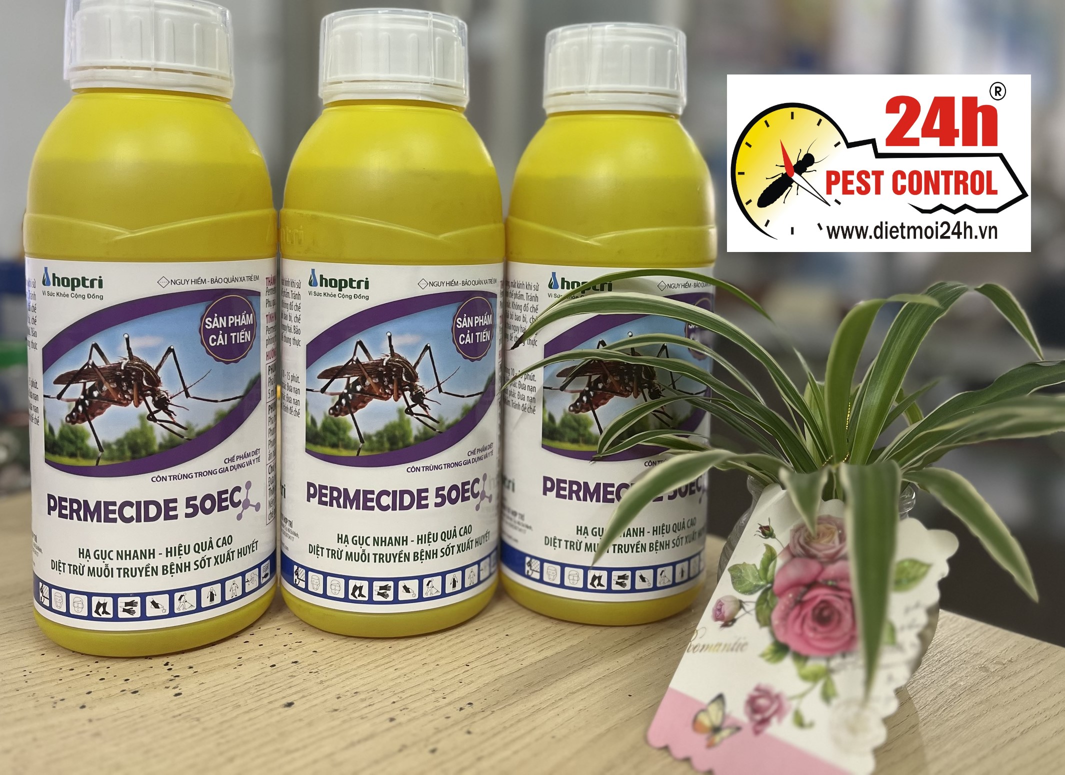 Thuốc diệt muỗi Permecide 50EC mới, an toàn, hiệu quả với muỗi kháng thuốc (chai 1 lít)