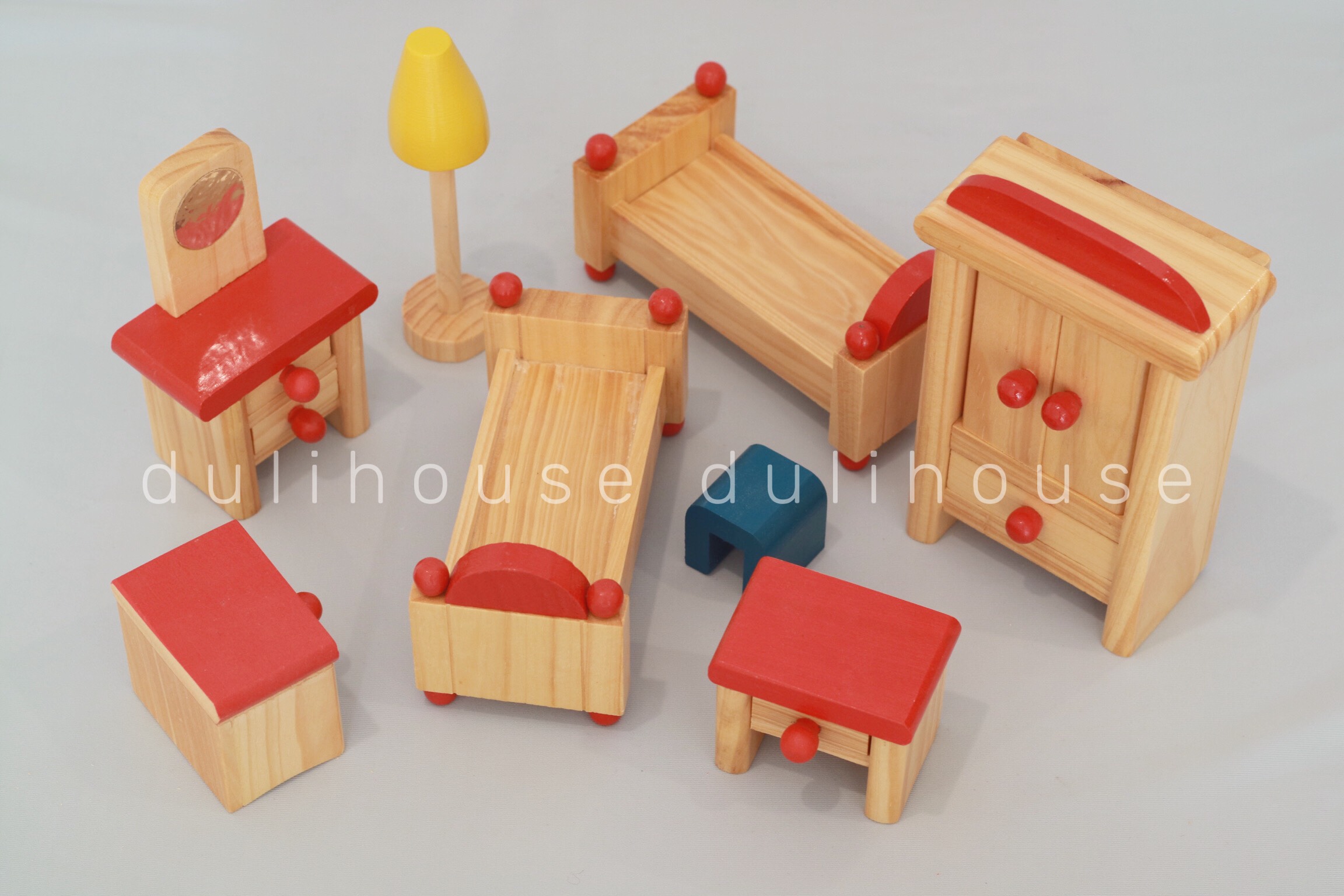 Đồ chơi gỗ cao cấp Phòng ngủ ba mẹ - Hỗ trợ khả năng nhận biết các đồ vật, tăng khả năng tư duy sáng tạo trong việc sắp xếp, sản xuất tại Việt Nam