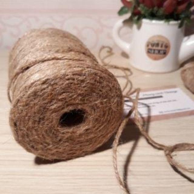 5 mét Dây Cói, dây thừng Trang Trí Handmade Size 2mm 1k /1 mét dây
