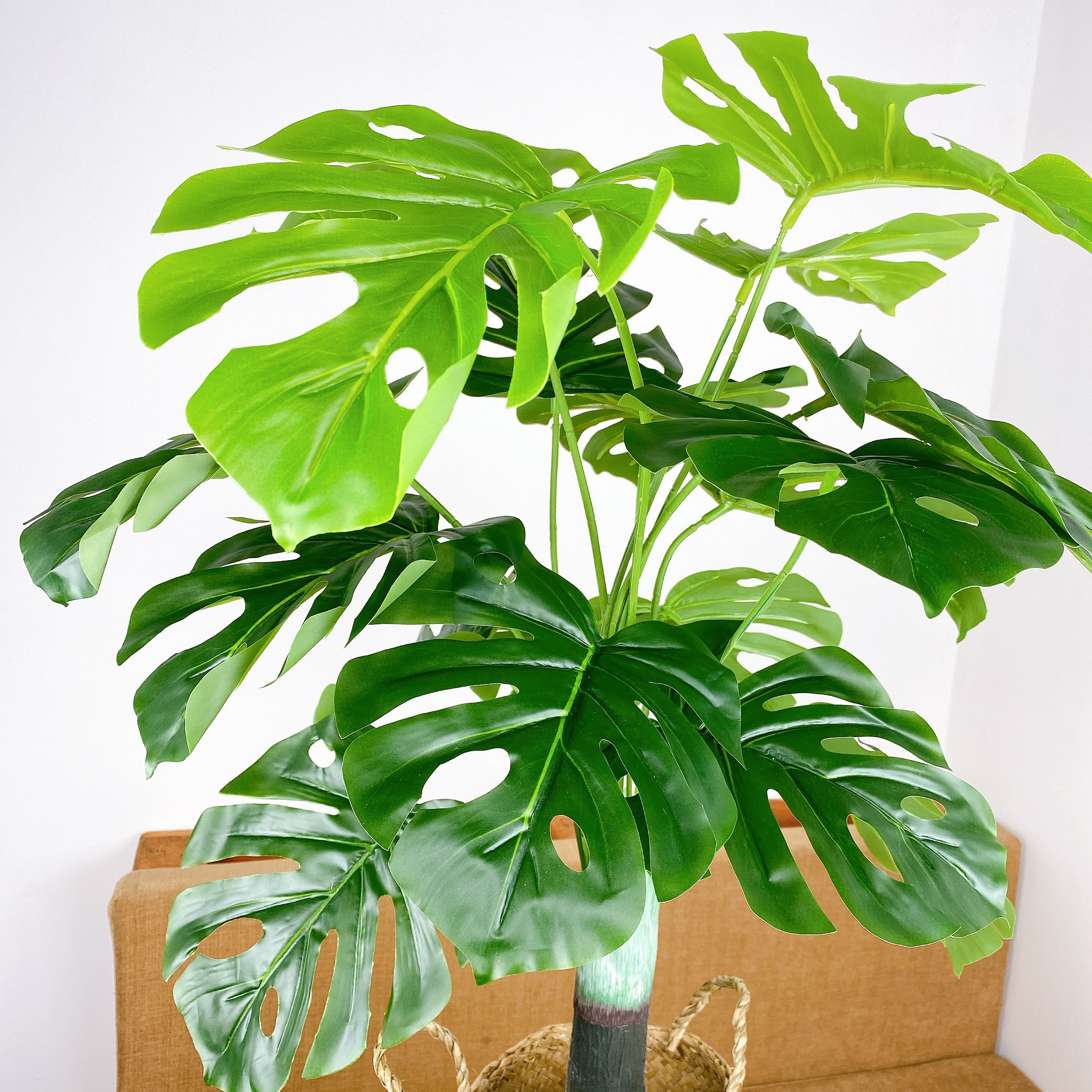 Cây Giả Cây Lá Rùa Xẻ Monstera 85cm