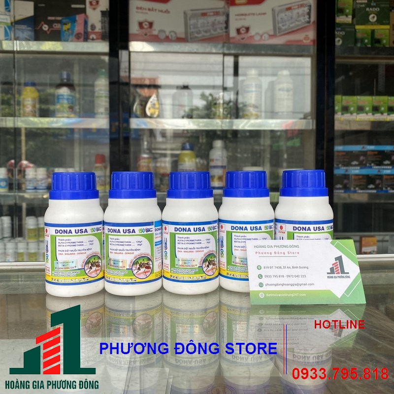 Thuốc diệt muỗi và côn trùng DONA USA 150SC_ chai 100ml