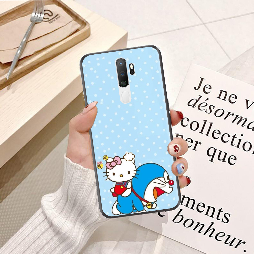 Ốp lưng điện thoại Oppo A5 2020 viền silicon dẻo TPU  hình Doremon Vui Nhộn - Hàng chính hãng