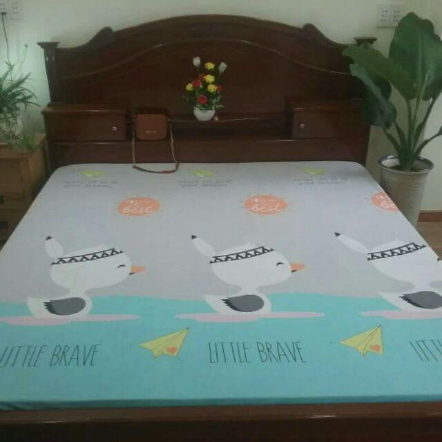 Ga 100% cotton chống thấm mẫu gà