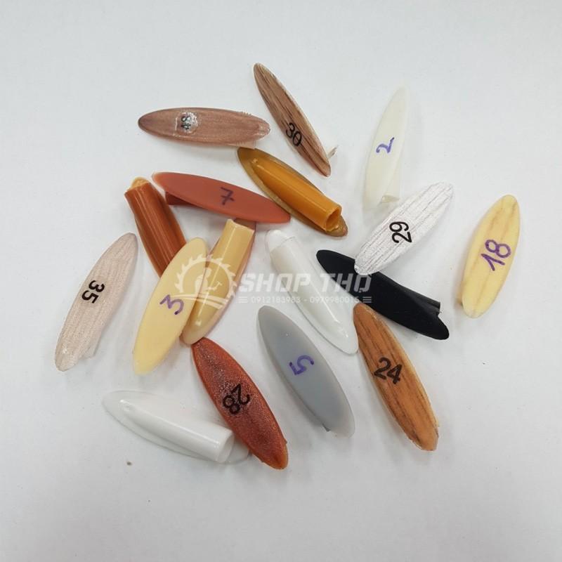 Đầu bịt nhựa khoan chéo #2 mầu be
