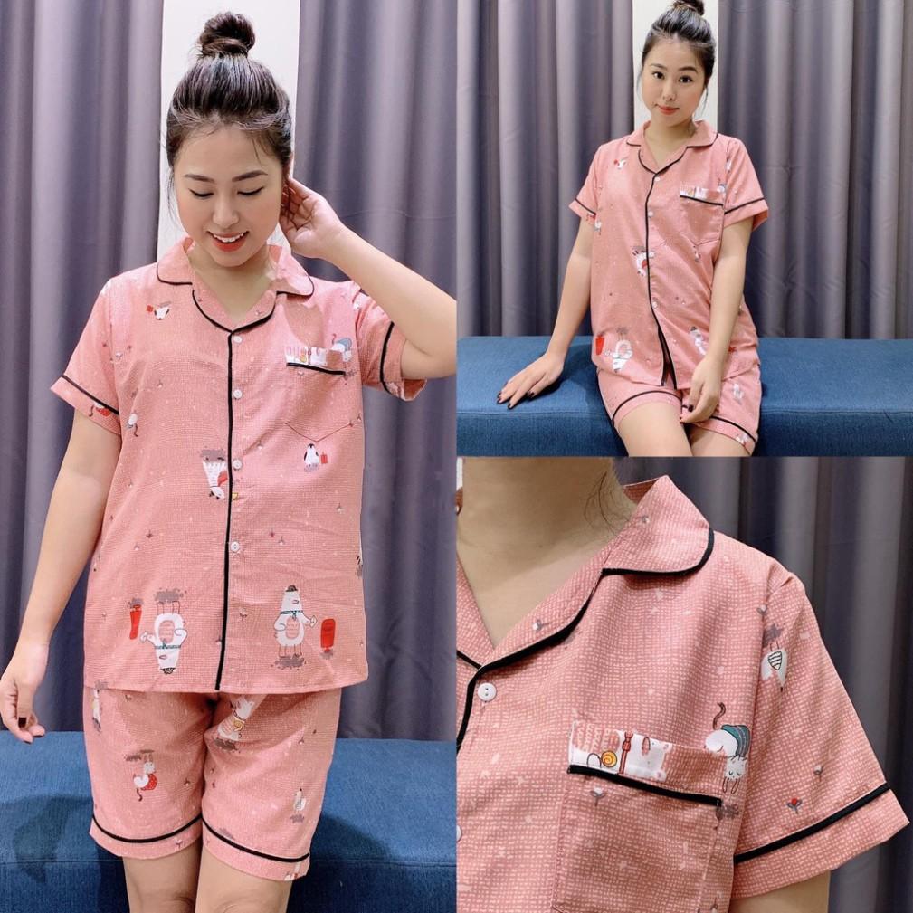 Bộ Pijama Lửng, chất kate thái loại 1 full viền, thiết kế độc qu