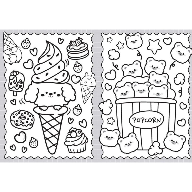 Sách 100% Cute - Colouring Book