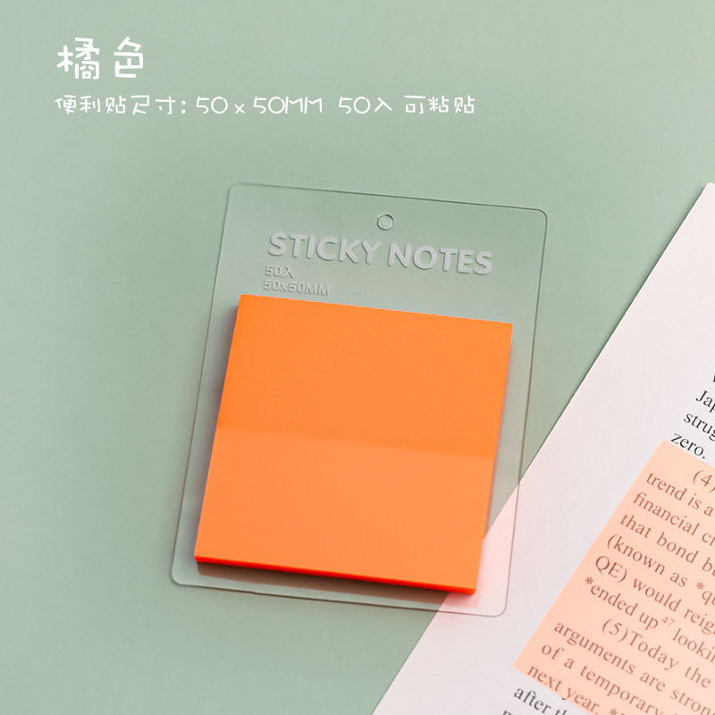 Giấy sticky note vuông trong suốt bằng nhựa PET chống thấm nước (50 tờ)