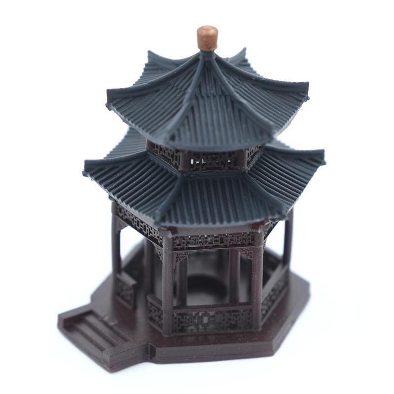 Mô hình tiểu cảnh TIỂU ĐÌNH 1 CỬA 2 MÁI CỤT - bán cạn - bể cá - hòn non bộ - terarium - tinh xảo - chất lượng cao