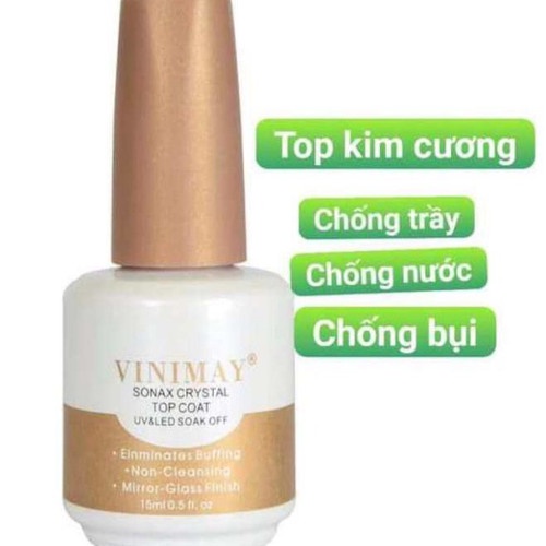 Top bóng kim cương Vinimay - Top coat mới chống nước bền hơn 35 ngày