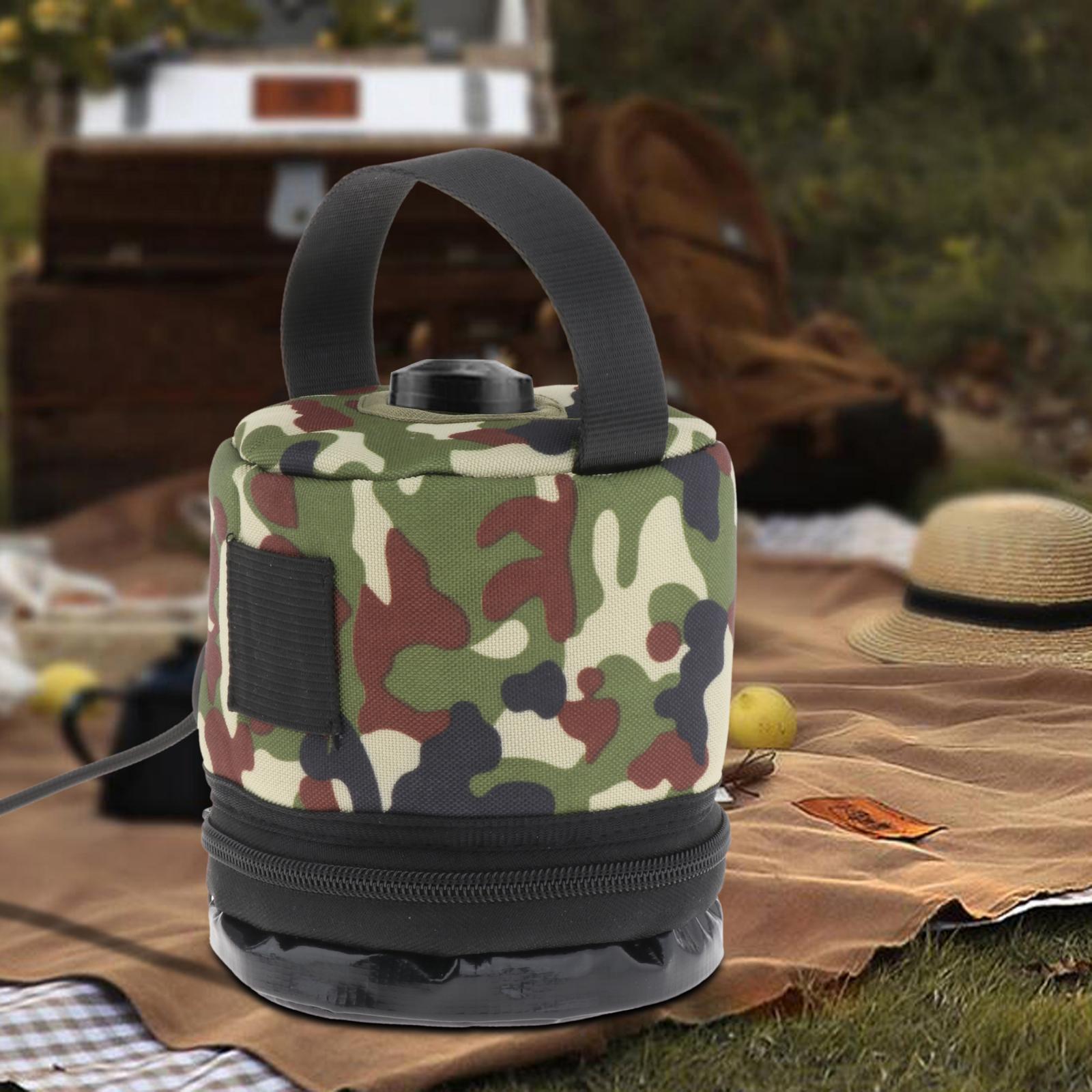 Camping Gas Canister Cover Durable Portable with Handle Fuel Canister Cover