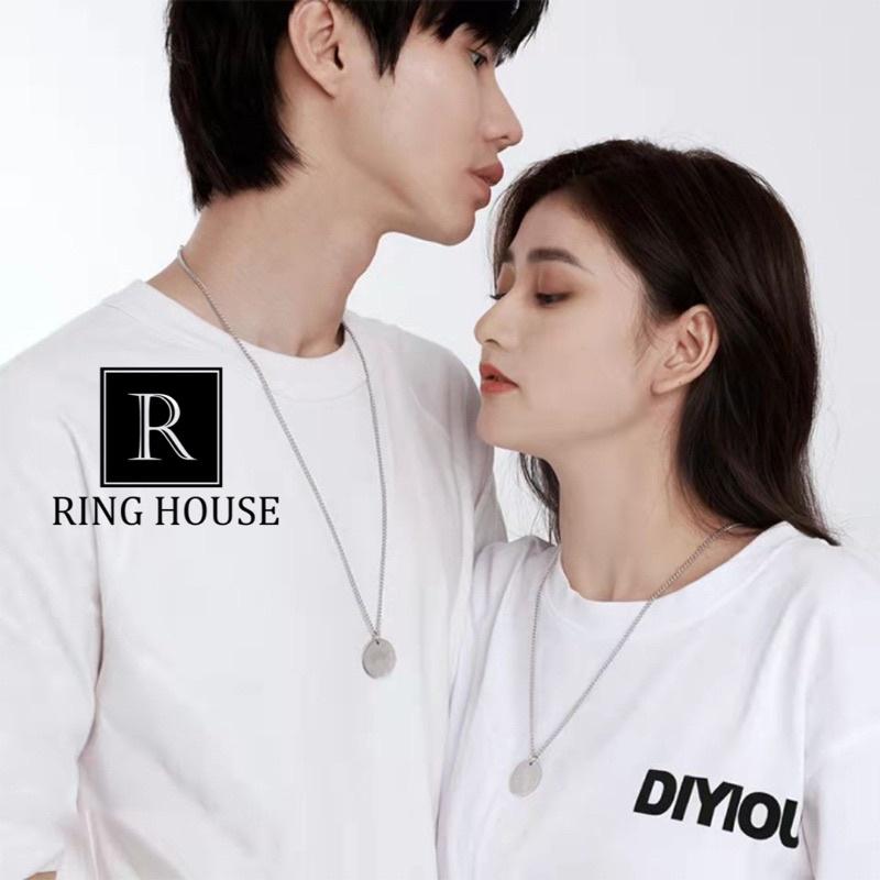 Dây Chuyền Cặp Đôi Nam Nữ Chàng Trai Cô Gái Tình Yêu Đẹp Ring House