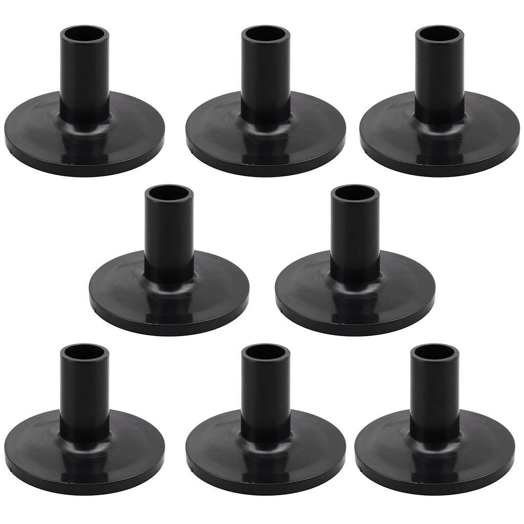 2x 8pcs / Set Cymbal Stand Sleeves with Flange Base for Drum Set Kit