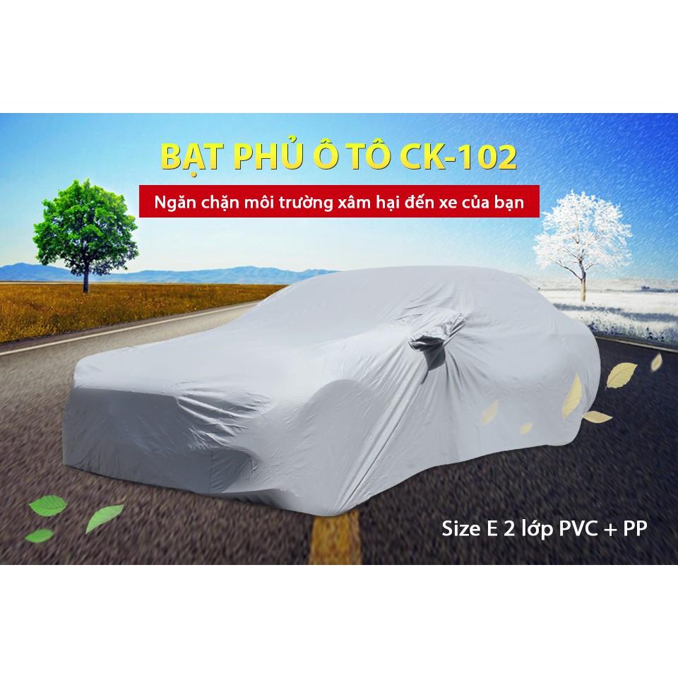 Bạt Phủ Ô Tô CIND CK102 4 Chỗ Lớn Size E 2 Lớp PVC Nhập Khẩu Chính Hãng