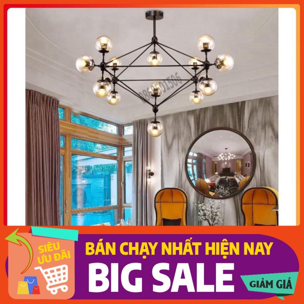 *Bảo hành 12 tháng*Đèn Chùm Phân Tử Ondric 15 bóng - Decor lighting, chùm ý 15 bóng dạng phân tử trang trí phòng khách