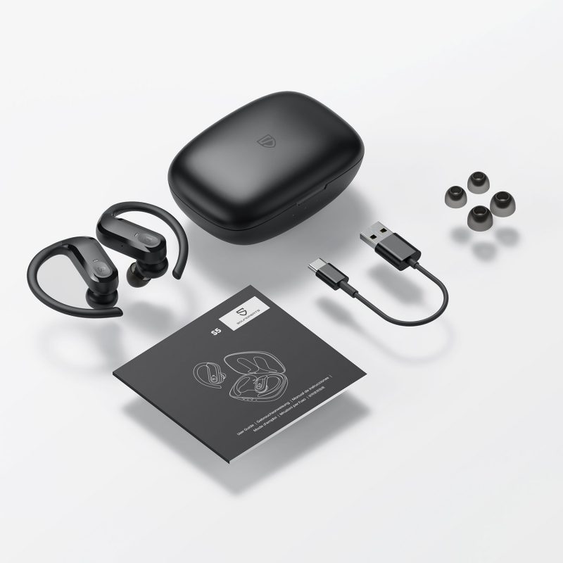 Tai Nghe Bluetooth Earbuds SoundPeats S5 thiết kế móc tai và chống nước IPX7 - Hàng Chính Hãng