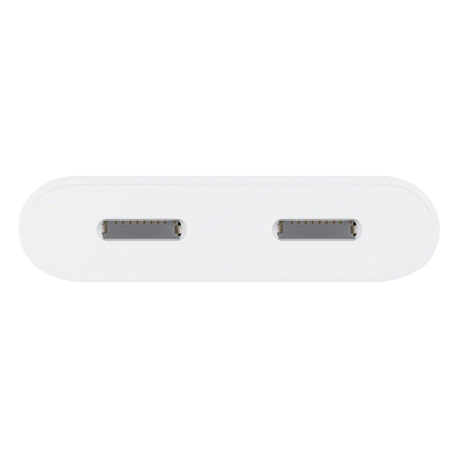 Dây Cáp Chuyển Đổi Lightning Sang Audio Lightning Và Cổng Sạc Lightning Belkin F8J198BTWHT (Trắng) - Hàng Chính Hãng
