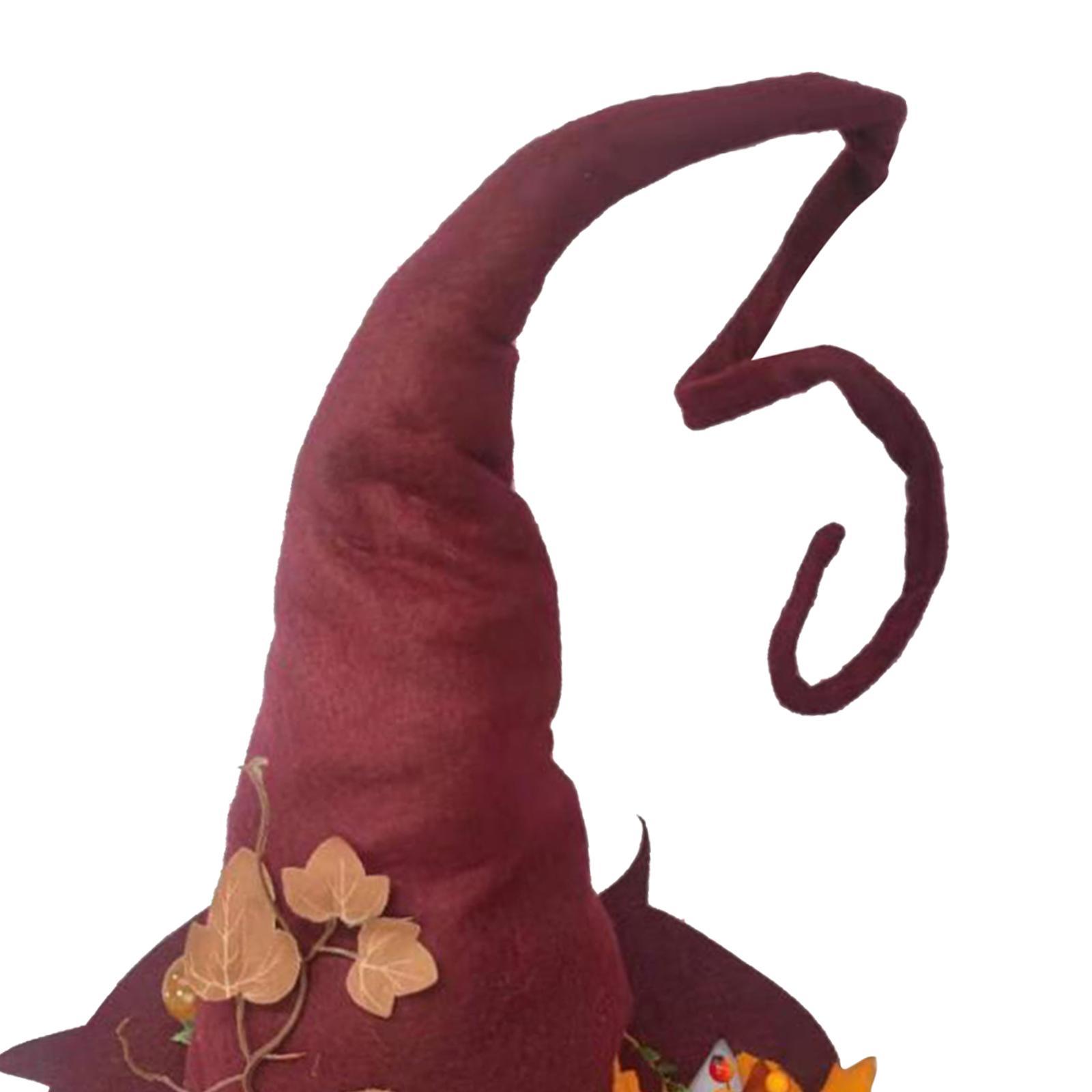 Witch Hat Wool Knitted for Party Masquerade Cosplay Costume