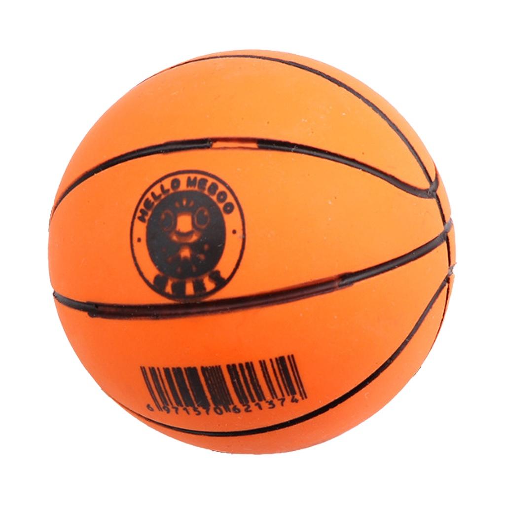 Quả bóng rổ mini co giãn 2 màu in họa tiết hoạt hình