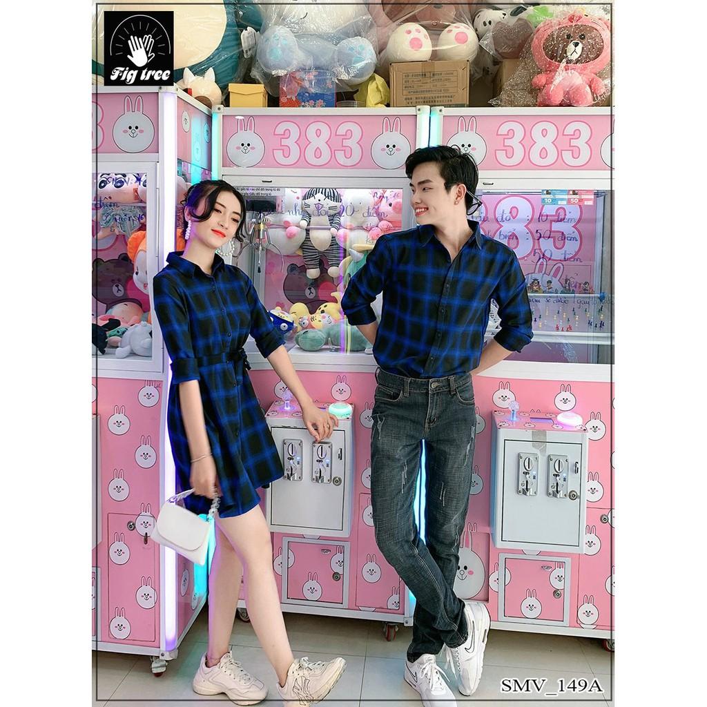 COUPLE SỌC CARO XANH MÃ 149A