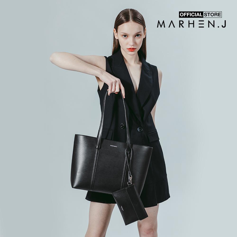 Marhen.J - Túi đeo vai nữ chữ nhật Harper MJ22AHPSAL-BK