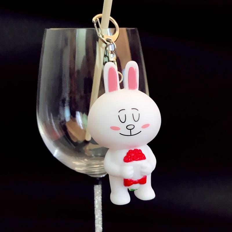 MÓC KHÓA THỎ TRẮNG VÀ GẤU BROWN-