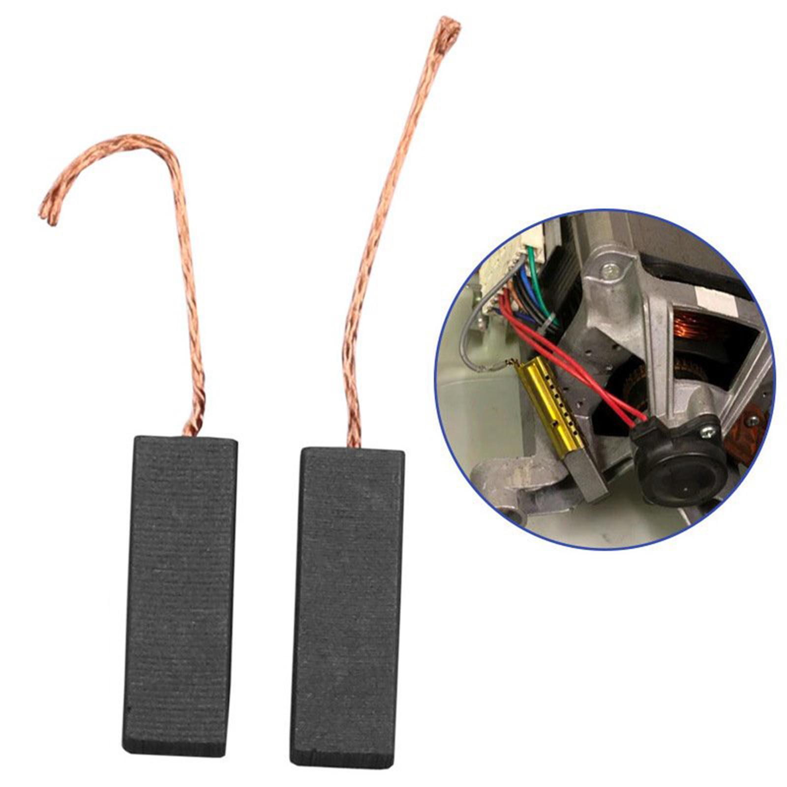 Brushes 2Pcs Replacement for Washing Machine Electric Motor Easily Install Professional Durable