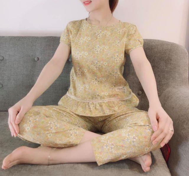 Perlum đồ bộ mặc nhà, quần áo ngủ 2 màu ảnh thật