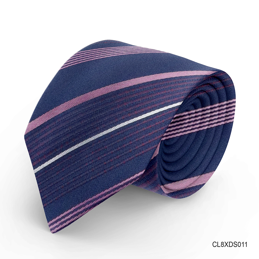 Cà vạt lụa tổng hợp màu xanh bản lớn - Thomas Nguyen