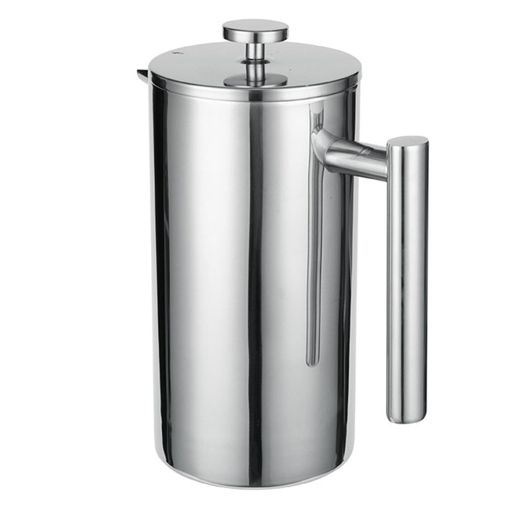 Máy Ép Cà Phê Bằng Thép Không Gỉ 800Ml 3 Bộ Lọc Chống Bỏng Chống Gỉ