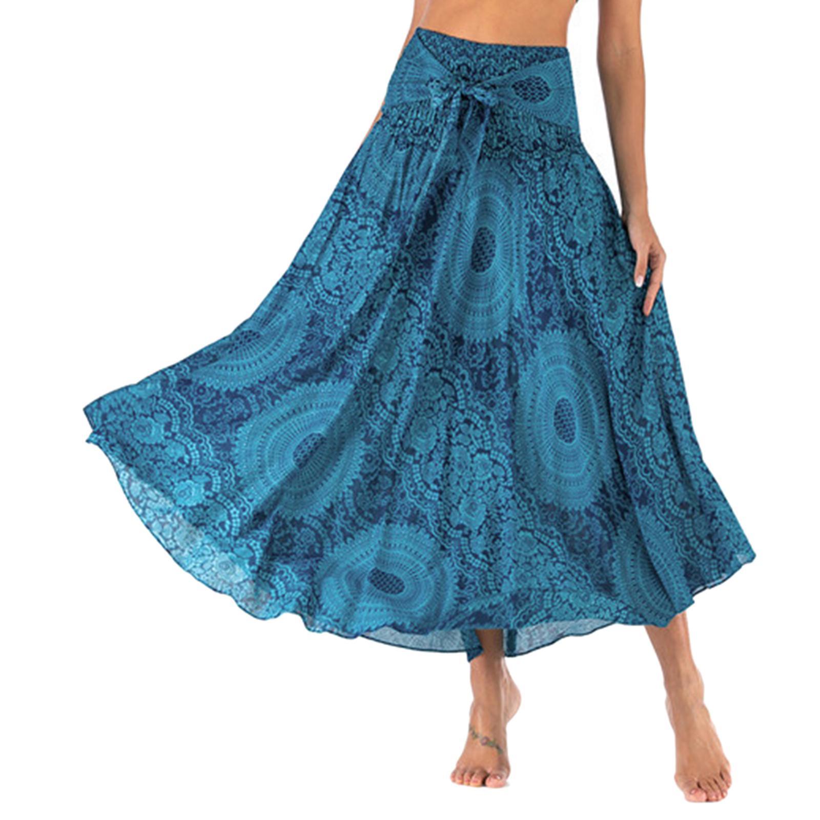 Fashion Women Skirts Bottom Skirt Costume Bohemian High Waist Clothing