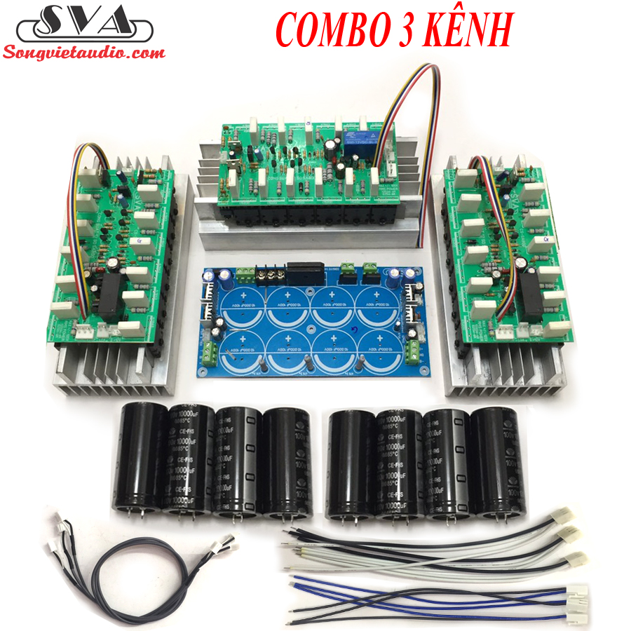 COMBO 3 KÊNH (CÔNG SUẤT 12 SÒ ROLE) + MẠCH NGUỒN 8 TỤ ĐA NĂNG