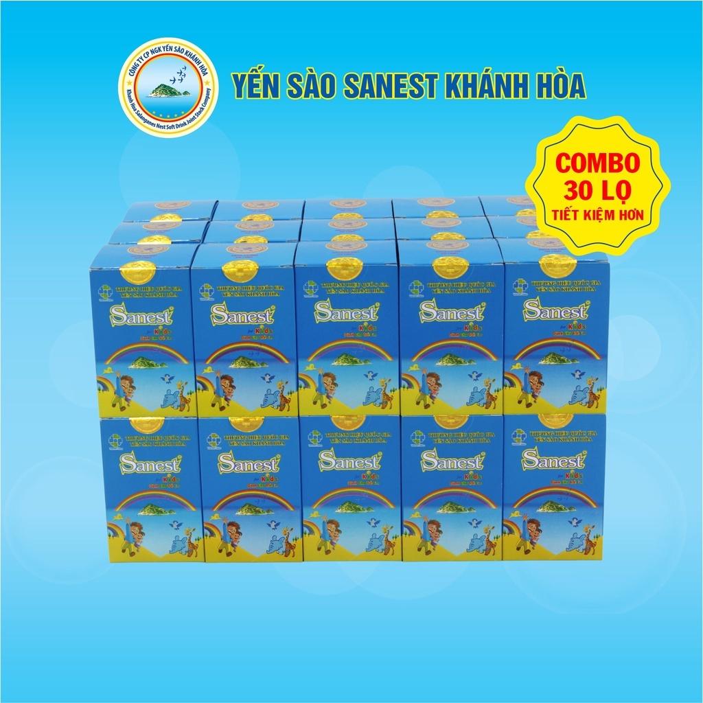 [Combo 30 lọ] Nước Yến sào Khánh Hòa Sanest Kids đóng lọ 62ml - 0161