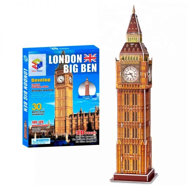 Mô Hình Giấy 3D Magic Puzzle: Tháp Đồng Hồ Big Ben G268-36