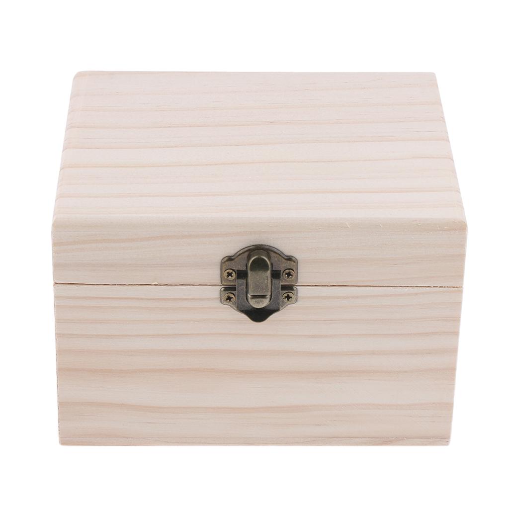 12 Slots Essential Oil Wooden Box Storage Case Organizer Protector Container
