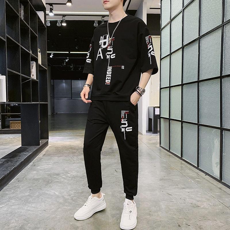 Bộ Đồ Thun Nam Thời Trang STYLE MARVEN Áo Ngắn Tay INDEED Kết Hợp Quần Jogger Trẻ Trung - SET NAM 9000046C2