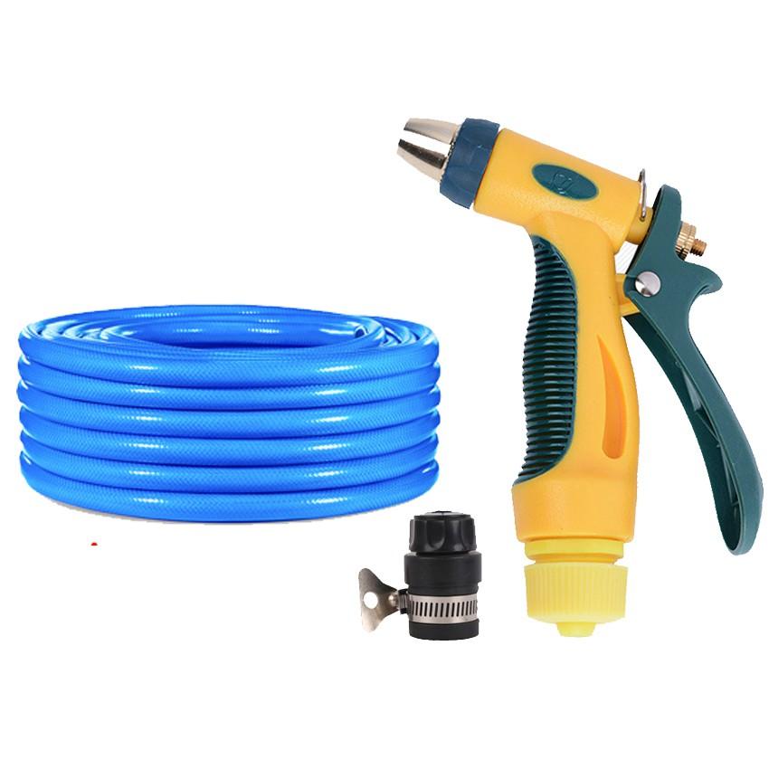 Bộ dây vòi xịt nước rửa xe,tưới cây tăng áp 3 lần 20m