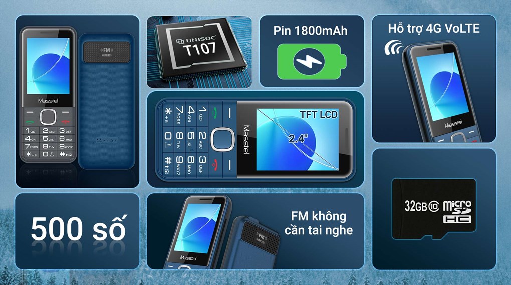 Điện thoại Masstel izi 26 - Hàng chính hãng