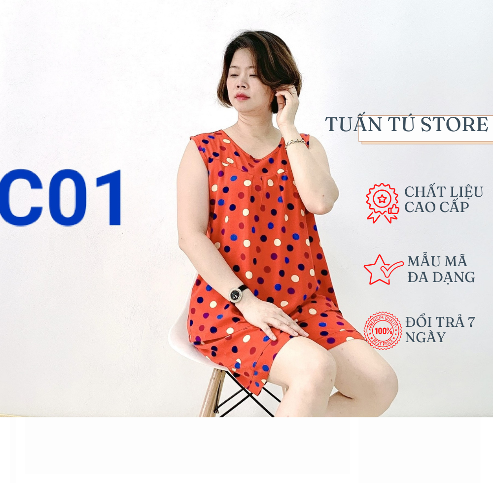 Bộ Lanh Cao Cấp Áo Sát Nách Quần Đùi Cho Nữ - Tuấn Tú Store 68