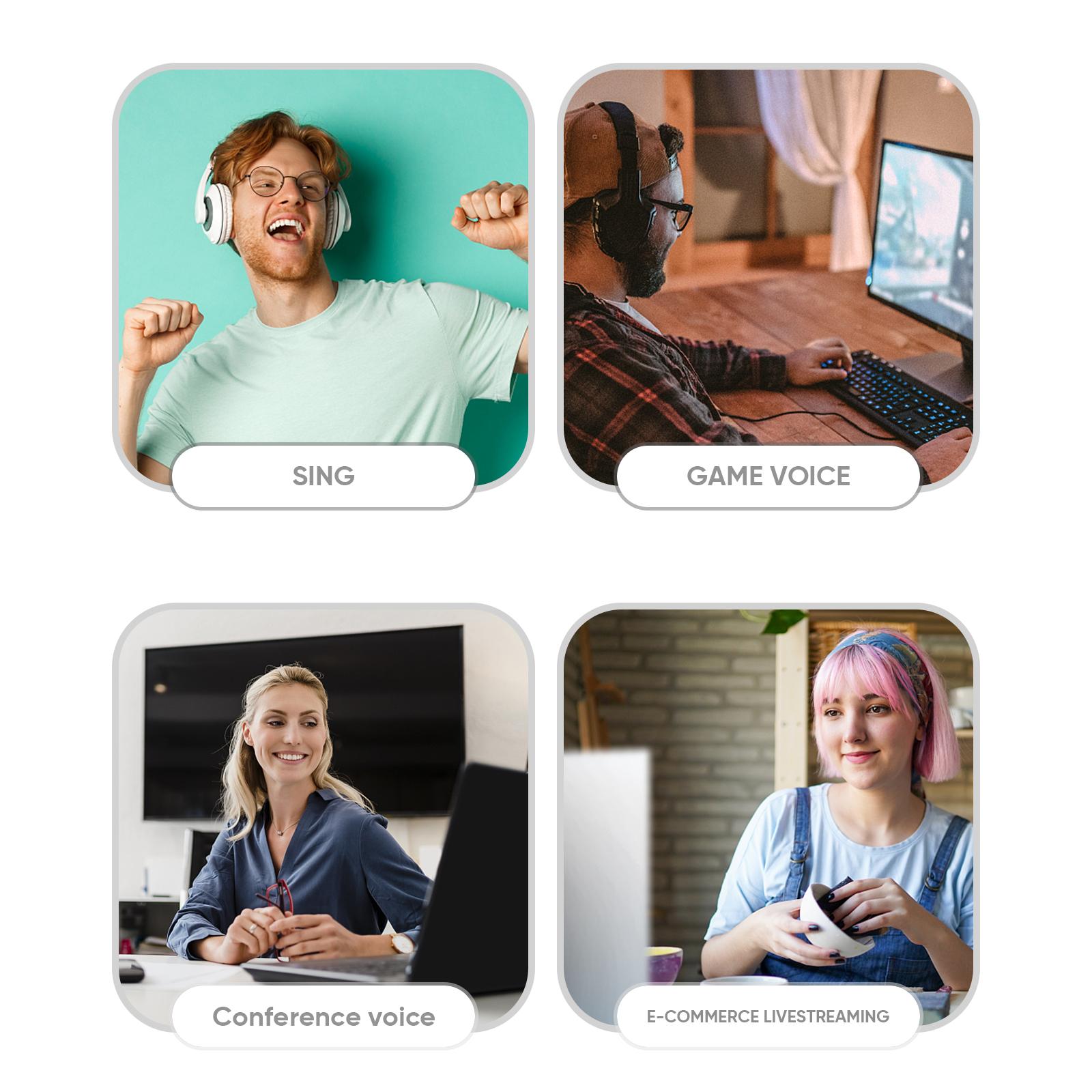 Y06 Desktop USB Conference Speakerphone BT Microphone 360° Omnidirectional Condenser Plug & Play PC Computer Mic