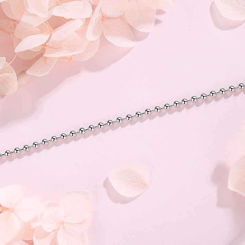 Vòng tay nữ bạc Ý s925 chuỗi hạt bi bóng S0049 - AROCH Jewelry