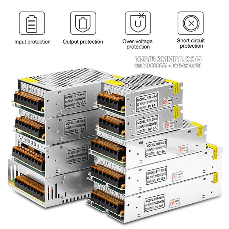 Nguồn tổ ong 12V 10A ,Biến ra 220V