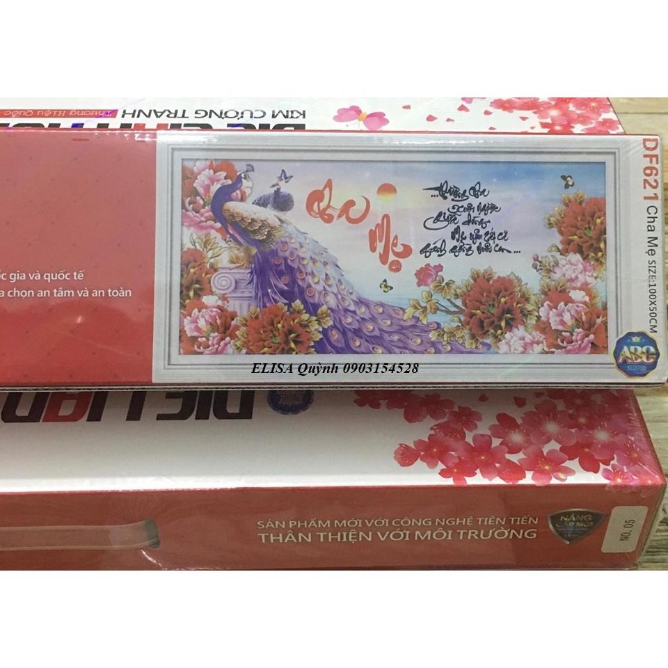 Tranh đá cha mẹ DF621 - kích thước: 100 * 50cm.