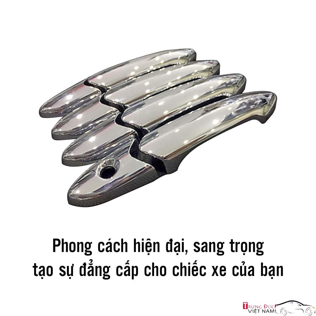 Ốp Tay Hõm Cửa Cho Dòng Xe VINFAST FADIL Chất Liệu Nhựa ABS Mạ Crôm, Quà Tặng Khăn Lau Xe – Hàng Chính Hãng TDVN