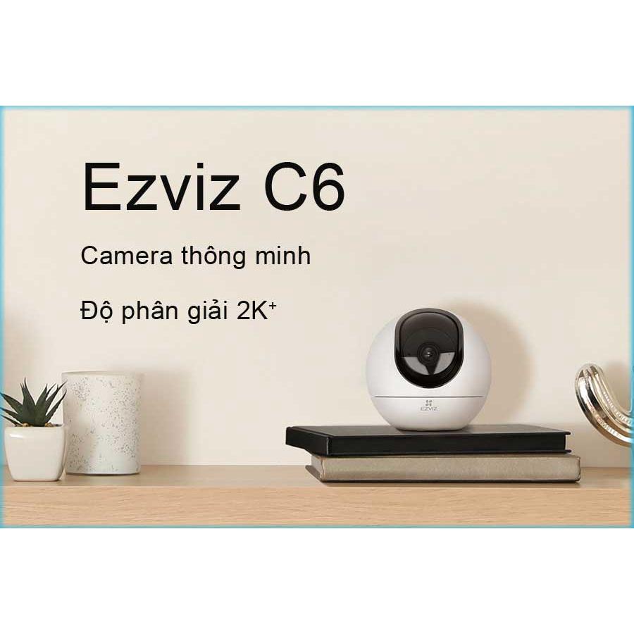 Camera Wifi Ezviz C6 4MP 2K - Hỗ trợ 5G - Xoay 360 độ - Đàm Thoại 2 chiều - Điều khiển và nhận dạng hành động vẫy tay - hàng chính hãng