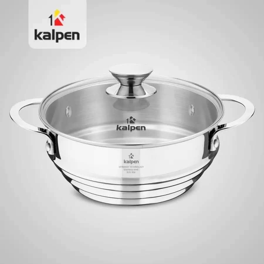 Xửng hấp Inox 304 thông minh Kalpen SSK-20, SSK-24, SSK-28. Hàng nhập khẩu chính hãng