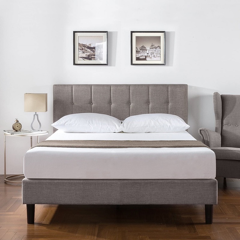 Giường Bọc Nệm Zinus Tự Lắp Ráp Sang Trọng Phong Cách Mỹ - Vertically Cushioned Platform Bed