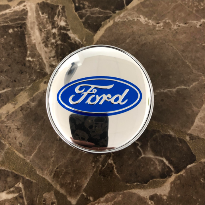 Logo chụp mâm bánh xe ô tô Ford đường kính 60mm