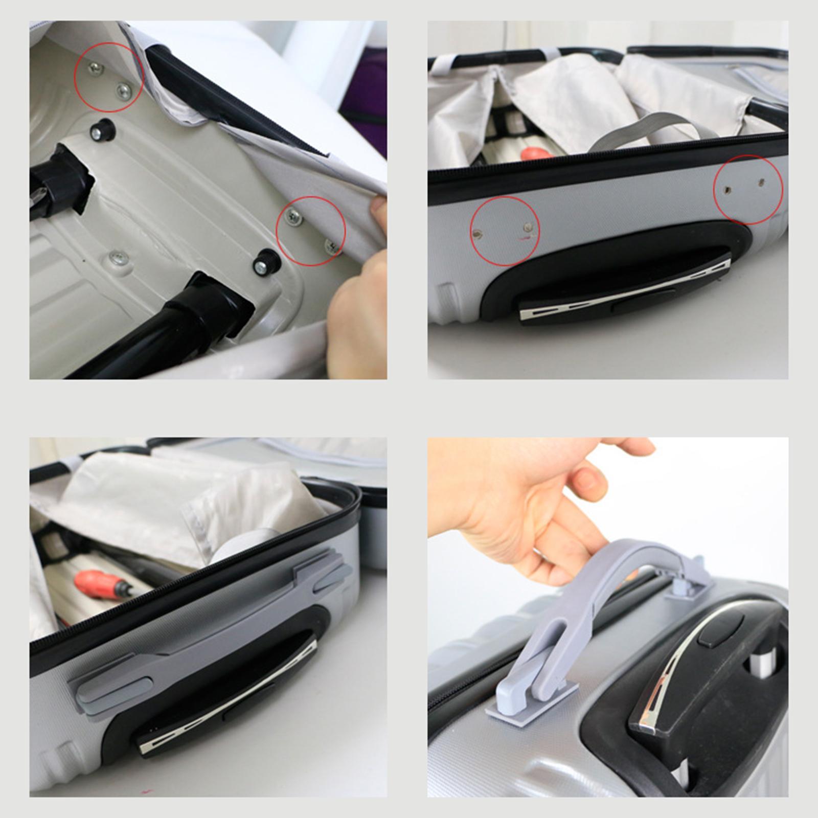 Telescopic Suitcase Travel Luggage Handle Luggage Case Black Flexible Grip