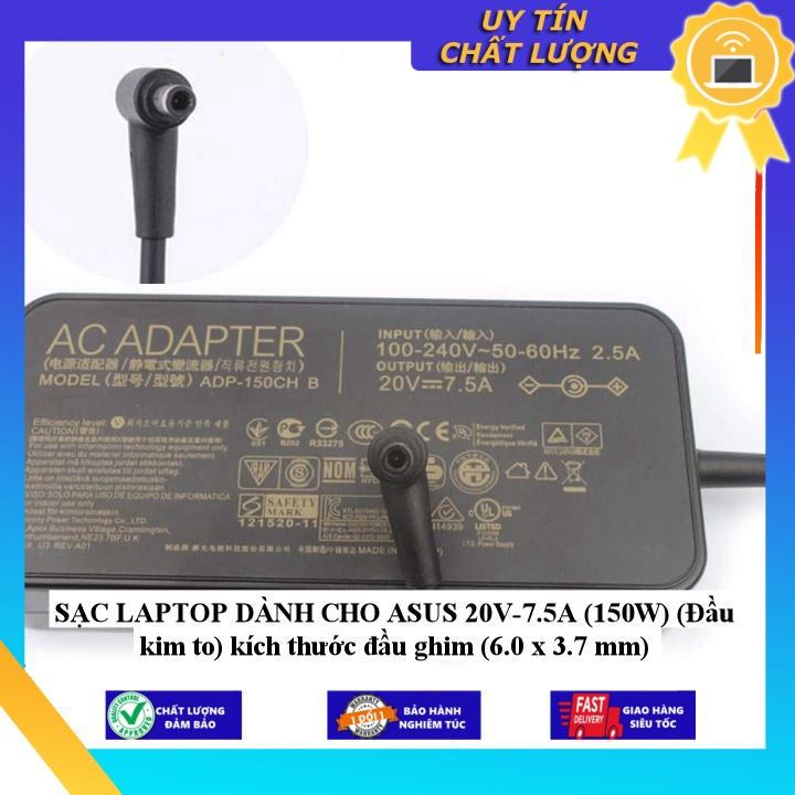 SẠC LAPTOP dùng cho ASUS 20V-7.5A kích thước đầu ghim - Hàng Nhập Khẩu New Seal