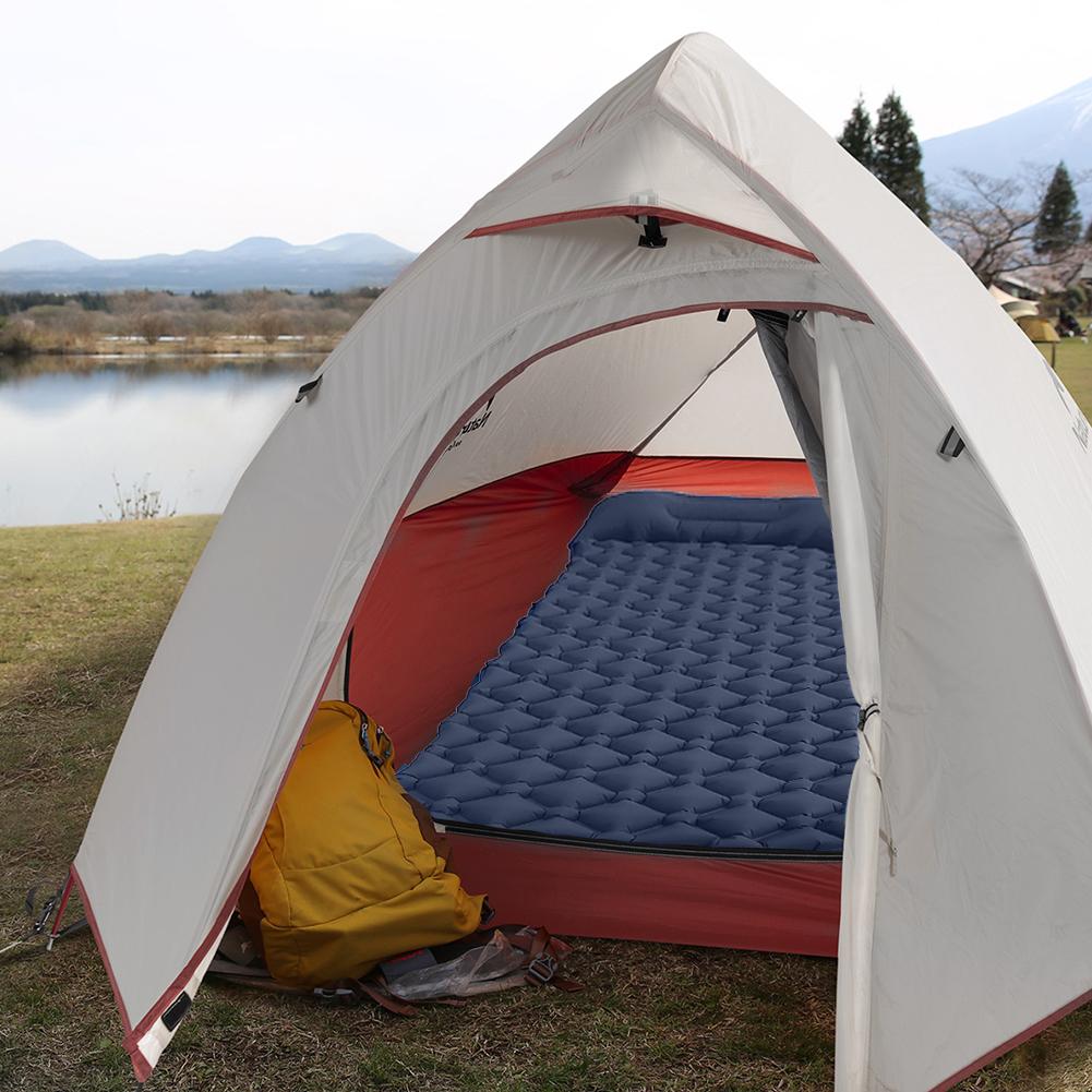 Ngoài Trời Siêu Nhẹ Thảm Cắm Trại Có Thể Gập Lại Ngủ Giường Nệm Gối Bơm Hơi Dã Ngoại Miếng Lót Chống Ẩm Chăn Đi Rừng